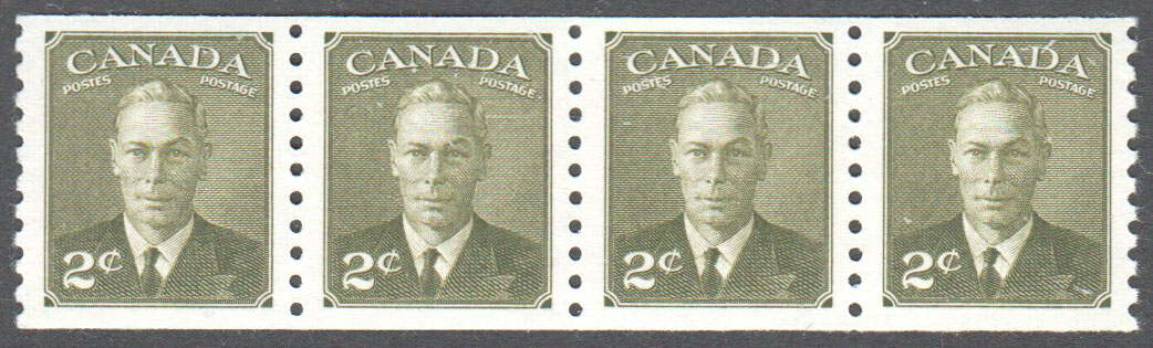 Canada Scott 309 Mint VF Strip - Click Image to Close